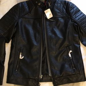 Men’s Hooded Leather Jacket